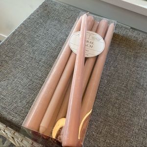 12” Camilia CORAL PEACH Taper Candles